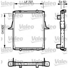 732336 VALEO Радиатор, охлаждение двигателя