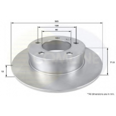 ADC2700 COMLINE Тормозной диск
