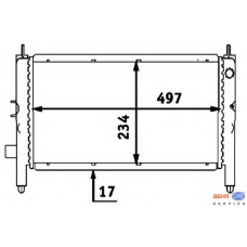 8MK 376 716-111 HELLA Радиатор, охлаждение двигателя