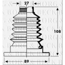 BCB2802 BORG & BECK Пыльник, приводной вал