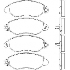 P 24 053 BREMBO Комплект тормозных колодок, дисковый тормоз