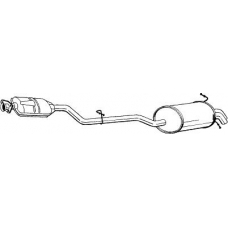 286-055 BOSAL Глушитель выхлопных газов конечный