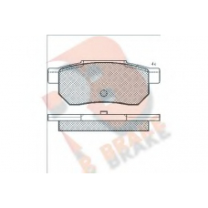 RB0751 R BRAKE Комплект тормозных колодок, дисковый тормоз