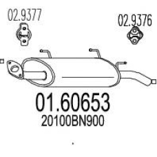 01.60653 MTS Глушитель выхлопных газов конечный