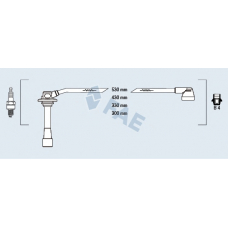 83262 FAE Комплект проводов зажигания