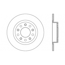 BDR2615.10 OPEN PARTS Тормозной диск