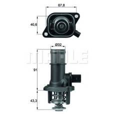 TI 16 105 MAHLE Термостат, охлаждающая жидкость