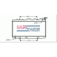 1614601 KUHLER SCHNEIDER Радиатор, охлаждение двигател