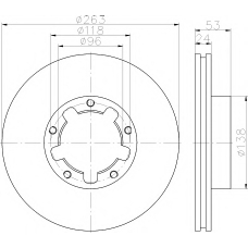 MDC2077 MINTEX Тормозной диск