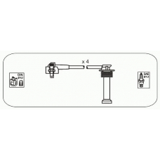 FS11 JANMOR Комплект проводов зажигания