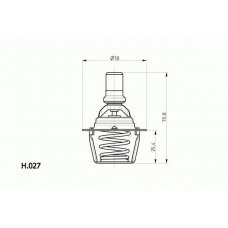 H.027.86 BEHR Термостат, охлаждающая жидкость