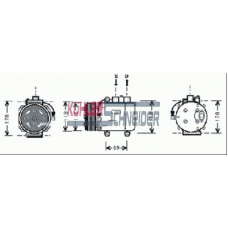 8411101 KUHLER SCHNEIDER Компрессор, кондиционер