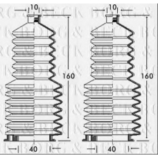 BSG3103 BORG & BECK Пыльник, рулевое управление