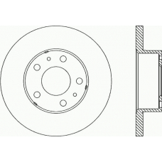 BDA1150.10 OPEN PARTS Тормозной диск