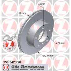 150.3423.20 ZIMMERMANN Тормозной диск