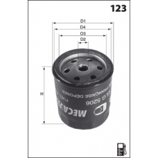 ELG5503 MECAFILTER Топливный фильтр
