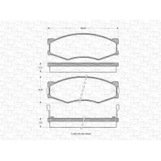 363702160811 MAGNETI MARELLI Комплект тормозных колодок, дисковый тормоз