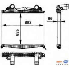 8ML 376 724-211 HELLA Интеркулер