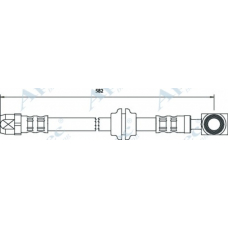 HOS3055 APEC Тормозной шланг