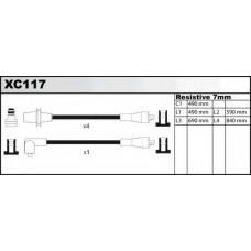 XC117 QUINTON HAZELL Комплект проводов зажигания