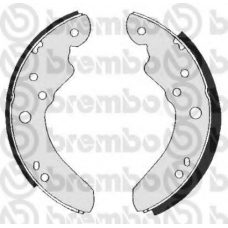 S 23 565 BREMBO Комплект тормозных колодок