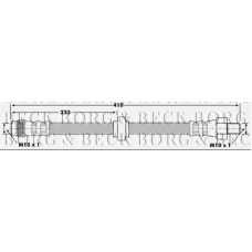 BBH7134 BORG & BECK Тормозной шланг