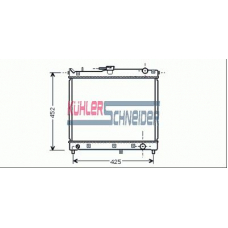 2200051 KUHLER SCHNEIDER Радиатор, охлаждение двигател