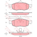 GDB1107 TRW Комплект тормозных колодок, дисковый тормоз