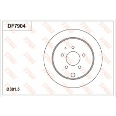 DF7904 TRW Тормозной диск