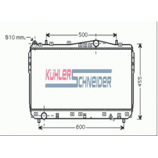 5200621 KUHLER SCHNEIDER Радиатор, охлаждение двигател