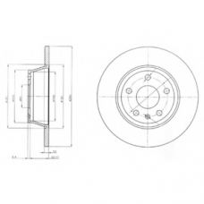 BG4089 DELPHI Тормозной диск