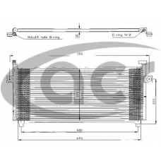 300323 ACR Конденсатор, кондиционер