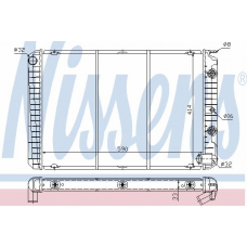 65521 NISSENS Радиатор, охлаждение двигателя