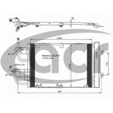 300644 ACR Конденсатор, кондиционер