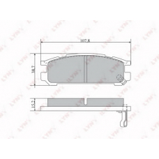 BD7109 LYNX Bd-7109 колодки тормозные задние subaru impreza 1.6-2.0t 92-00 / legacy i 1.8-2.2 ]94 / ii-iii 2.0-2