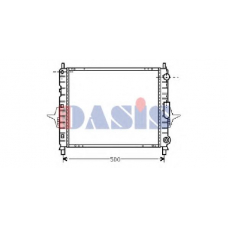 181050N AKS DASIS Радиатор, охлаждение двигателя