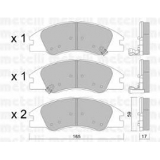 22-0630-0 METELLI Комплект тормозных колодок, дисковый тормоз