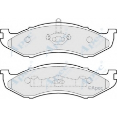 PAD1056 APEC Комплект тормозных колодок, дисковый тормоз