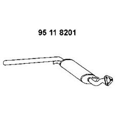 95 11 8201 EBERSPACHER Средний глушитель выхлопных газов