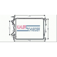 5200851 KUHLER SCHNEIDER Радиатор, охлаждение двигател