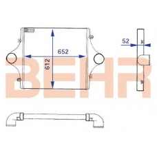 2204099 BEHR Intercooler