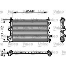 735085 VALEO Радиатор, охлаждение двигателя