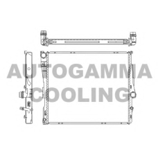 107008 AUTOGAMMA Радиатор, охлаждение двигателя