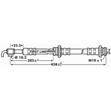 FBH7127 FIRST LINE Тормозной шланг