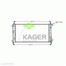 31-2726 KAGER Радиатор, охлаждение двигателя