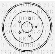 BBR7186 BORG & BECK Тормозной барабан