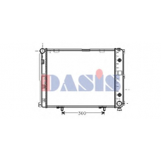122660N AKS DASIS Радиатор, охлаждение двигателя