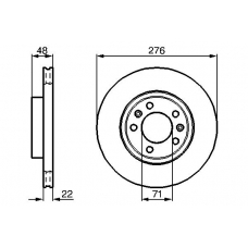 0 986 478 140 BOSCH Тормозной диск