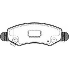 BPA0702.21 OPEN PARTS Комплект тормозных колодок, дисковый тормоз