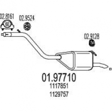 01.97710 MTS Глушитель выхлопных газов конечный